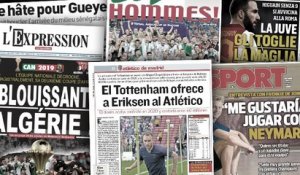 L’Algérie s’enflamme après le titre des Fennecs, Tottenham offre Christian Eriksen à l’Atlético