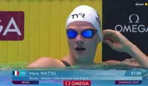 Mondiaux de natation 2019 : Marie Wattel se qualifie en finale du 100 m papillon de belle manière