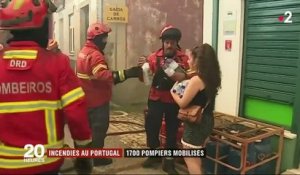 Incendies au Portugal : 1 700 pompiers mobilisés pour lutter contre les flammes
