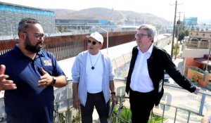 A la frontière mexicaine, Mélenchon dénonce les murs "barbares"