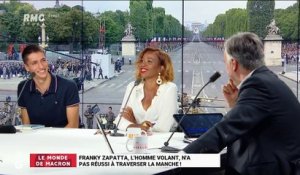 Le monde de Macron: Franky Zapata, l'homme volant, n'a pas réussi à traverser la Manche – 25/07