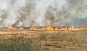 Feu de chaume à vallant-Saint-Georges