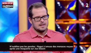 N'oubliez pas les paroles : Nagui s'amuse des menaces reçues après une moquerie sur Joe Dassin (vidéo)