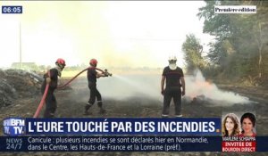 Les images de centaines d'hectares de champs noircis par les incendies dans l'Eure