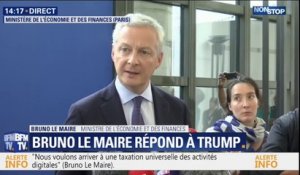 La taxe GAFA ne cible pas "spécifiquement des entreprises américaines", annonce Bruno Le Maire