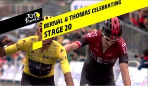 Bernal et Thomas célèbrent la victoire / Bernal and Thomas celebrating - Étape 20 / Stage 20 - Tour de France 2019