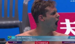 Gwangju 2019 : Zane Waddell sacré sur 50 m dos