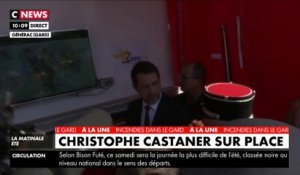 Christophe Castaner se rend dans le Gard, où a eu lieu le crash d'un bombardier d'eau vendredi