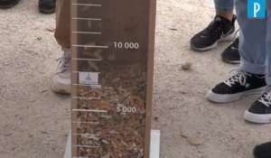 Ils ramassent 10 000 mégots en une heure sur le Champs-de-Mars