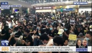 Hong Kong: les milliers de manifestants qui bloquent l'aéroport chantent "À la volonté du peuple" de Michel Sardou en anglais
