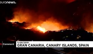 L'île de Grande Canarie toujours en proie aux flammes