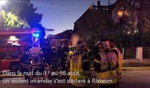 Incendie à Rixheim