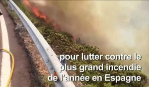 Incendie à Grande Canarie: hélicoptères et avions larguent de l'eau