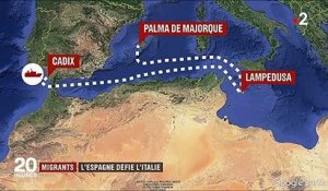 Migrants : l'Espagne défie l'Italie