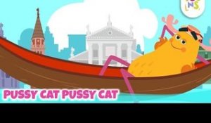 Pussy Cat Pussy Cat - Travel Song | Nursery Rhymes & Baby Songs | KinToons