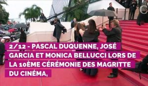 Monica Bellucci sublime en total look noir pour recevoir un Magritte d'honneur