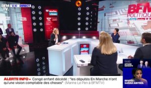 "Quand je serais élue, sur un certain nombre de sujets clivants, je mettrai en place des référendums", Marine Le Pen - 02/02