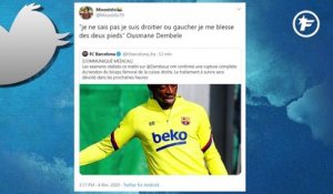 Twitter réagit à la nouvelle blessure d'Ousmane Dembélé