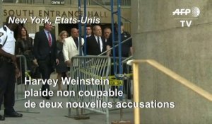 Weinstein quitte le tribunal après avoir plaidé non coupable de nouvelles charges