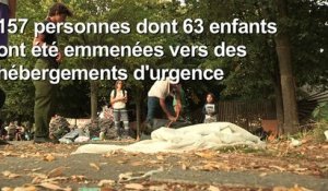 Paris: évacuation du camp de migrants parc de la Villette