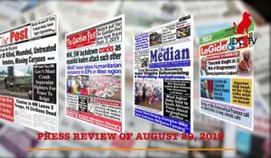 CAMEROONIAN PRESS REVIEW OF  AUGUST 29, 2019