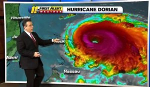 Dorian, porteur de vents puissants et de pluies torrentielles, est devenu cet après-midi l'ouragan le plus violent jamais enregistré dans le nord-ouest des Bahamas