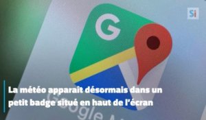 La météo intégrée dans Google Maps sur iOS