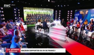 Le monde de Macron: Macron supporter du XV de France - 06/09