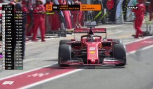 Vettel doit effectuer une pénalité de 10 secondes