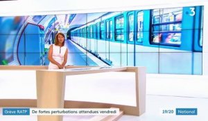 Grève RATP : des fortes perturbations attendues vendredi