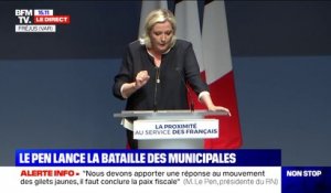 Marine Le Pen: "Il faut lutter contre le sentiment de dépossession et de spoliation du patrimoine national"