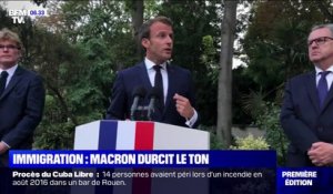Emmanuel Macron durcit le ton sur le sujet de l'immigration