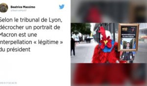 Le décrochage d'un portrait de Macron par deux militants écologistes jugé « légitime » par le tribunal de Lyon