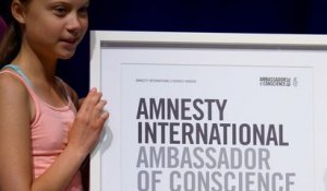 Amnesty International fait de Greta Thunberg son "ambassadrice de conscience"