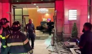 Une voiture a foncé cette nuit dans le hall d'entrée d'un des hôtels Trump Plaza dans l'Etat de New York faisant plusieurs blessés