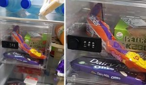 Il installe un coffre-fort à chocolat dans le frigo pour empêcher sa femme d’en manger