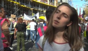 15.000 personnes dans les rues de Bruxelles: interview d'Adelaïde Charlier
