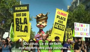 Marche pour le climat: des milliers de manifestants à Paris