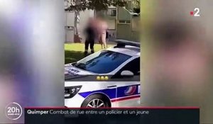 Un policier se bat en pleine rue avec un jeune caïd dans une cité de Quimper pour prouver que la police ne baisse pas les bras face au trafic !