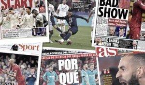 La presse anglaise massacre Manchester United, la Benzemamania est de retour en Espagne