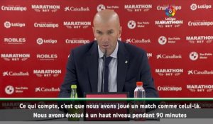 5e j. - Zidane : "Nous avons évolué à un haut niveau"