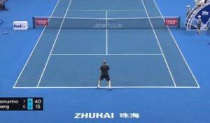 ATP: Zhuhai - La balle de match de Mannarino face à Zhang