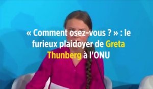 « Comment osez-vous ? » : le furieux plaidoyer de Greta Thunberg à l'ONU