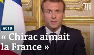 « C’était un grand français, libre », dit Emmanuel Macron à propos de Jacques Chirac