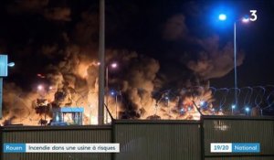Rouen : le feu dans l'usine chimique a été maîtrisé