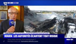Le maire de Rouen dit "comprendre" l'inquiétude des habitants après l'incendie de l'usine Lubrizol