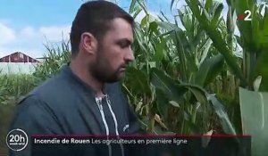 Incendie à Rouen : les agriculteurs en première ligne