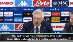 6e j. - Ancelotti : "L'Inter mérite d'être leader du championnat"