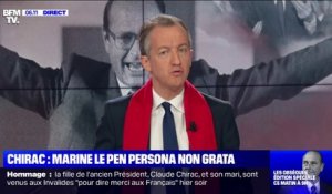 ÉDITO - L'absence de Marine Le Pen à la cérémonie d'hommage de Jacques Chirac est "logique" mais "regrettable"