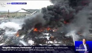 Incendie à Rouen: l'inquiétude des habitants pour leur santé et des agriculteurs pour leurs récoltes